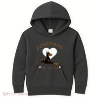 Cute Gift For The Doberman Pinscher Lover Kids Hoodie thumb 0