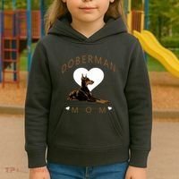 Cute Gift For The Doberman Pinscher Lover Kids Hoodie thumb 3