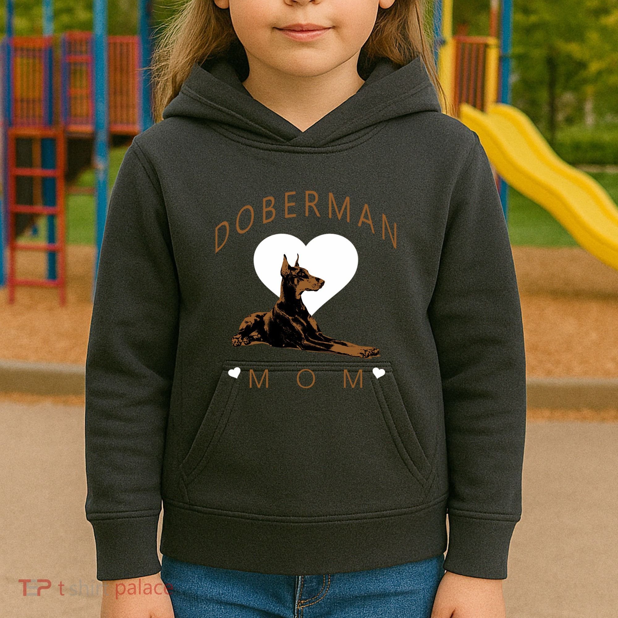 Cute Gift For The Doberman Pinscher Lover Kids Hoodie