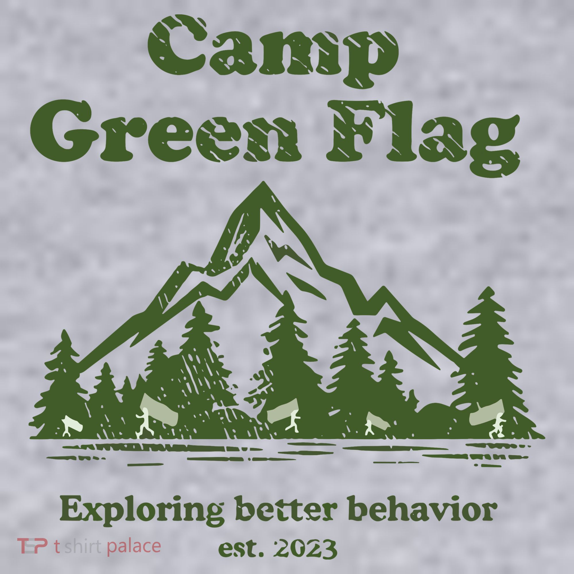 Camp Green Flag Exploring Better Behavior Est 2023 Women's Sweatshirt