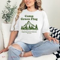 Camp Green Flag Exploring Better Behavior Est 2023 Comfort Colors T-Shirt thumb 2