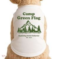 Camp Green Flag Exploring Better Behavior Est 2023 Doggie Tank thumb 0