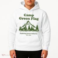 Camp Green Flag Exploring Better Behavior Est 2023 Hoodie thumb 2