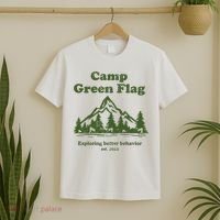 Camp Green Flag Exploring Better Behavior Est 2023 T-Shirt thumb 2