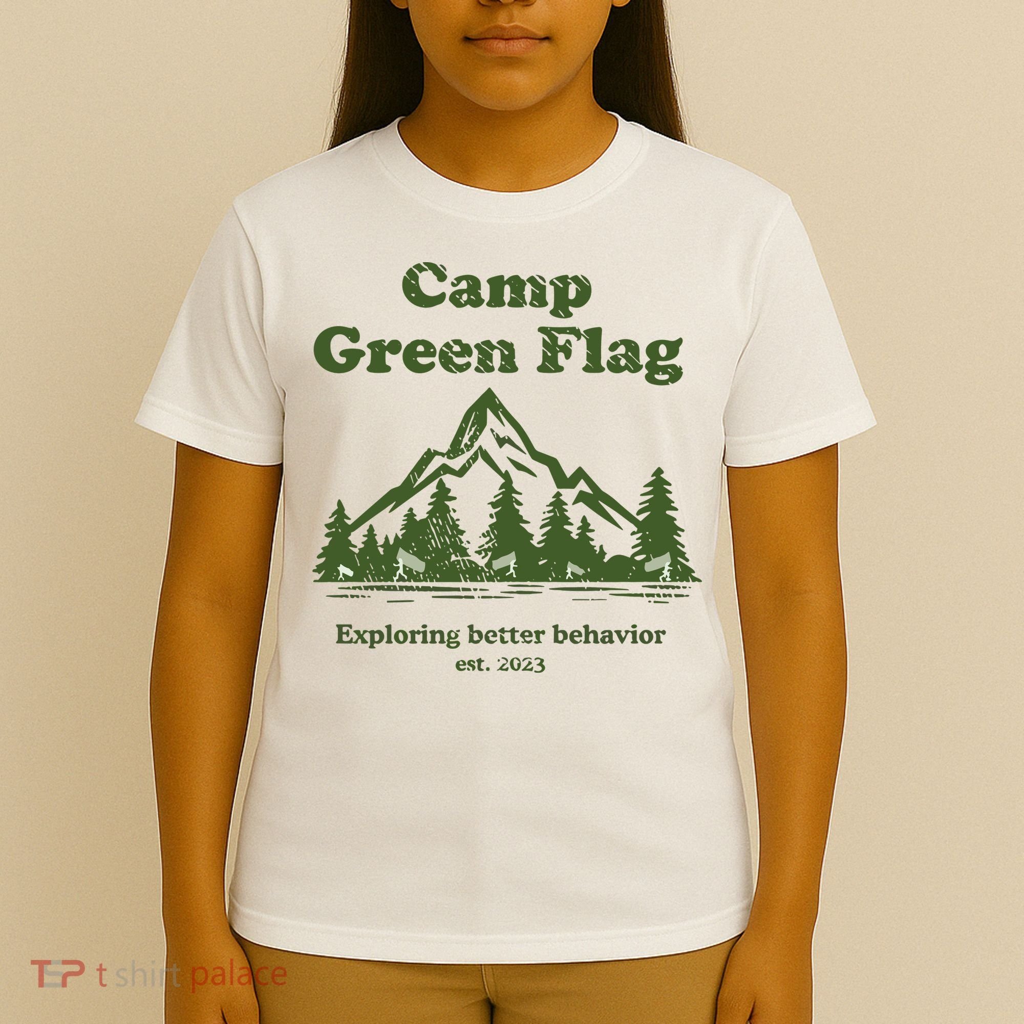 Camp Green Flag Exploring Better Behavior Est 2023 T-Shirt