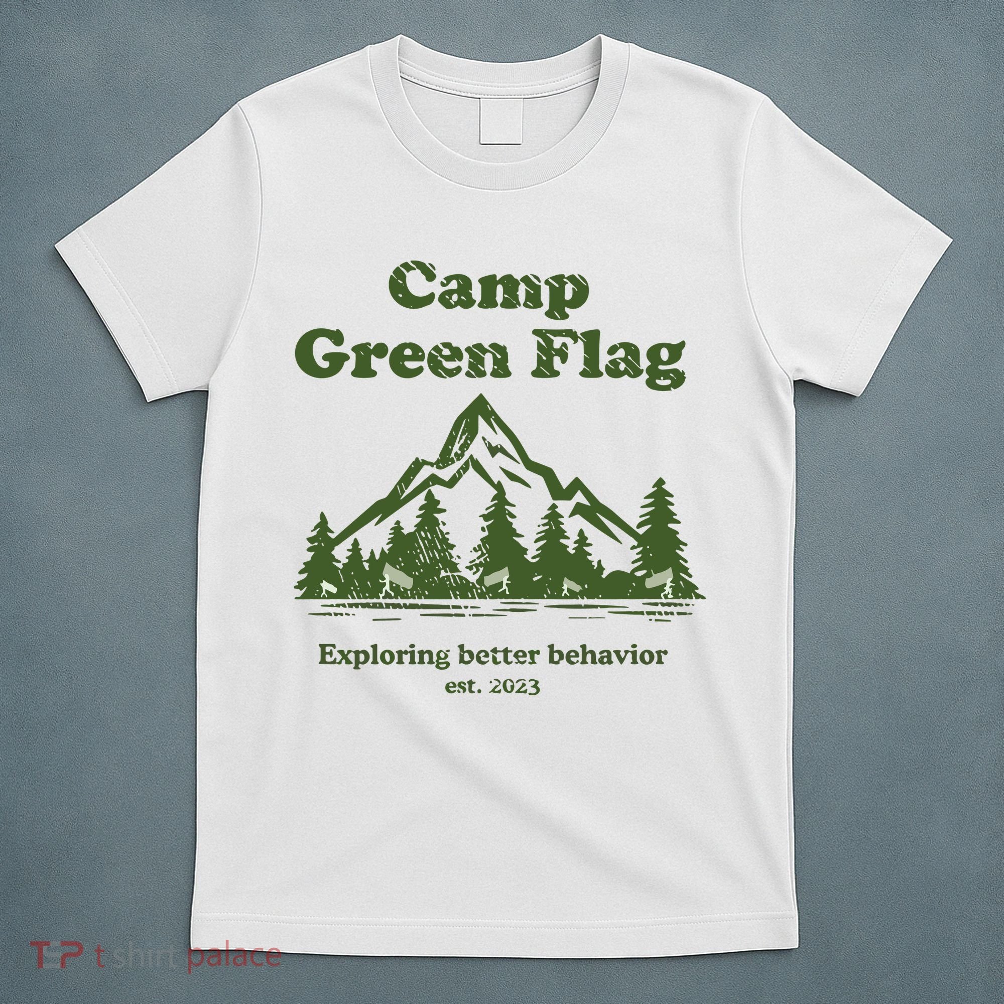 Camp Green Flag Exploring Better Behavior Est 2023 T-Shirt