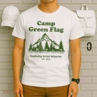 Camp Green Flag Exploring Better Behavior Est 2023 T-Shirt thumb 6