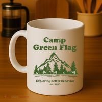 Camp Green Flag Exploring Better Behavior Est 2023 Coffee Mug thumb 4