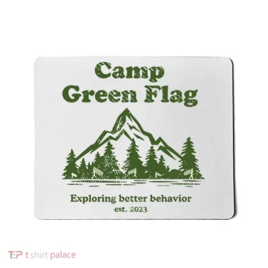 Camp Green Flag Exploring Better Behavior Est 2023 Mousepad