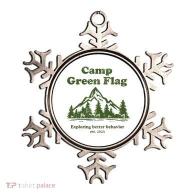 Camp Green Flag Exploring Better Behavior Est 2023 Ornament
