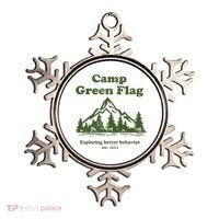 Camp Green Flag Exploring Better Behavior Est 2023 Ornament thumb 0