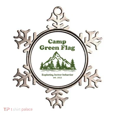 Camp Green Flag Exploring Better Behavior Est 2023 Ornament