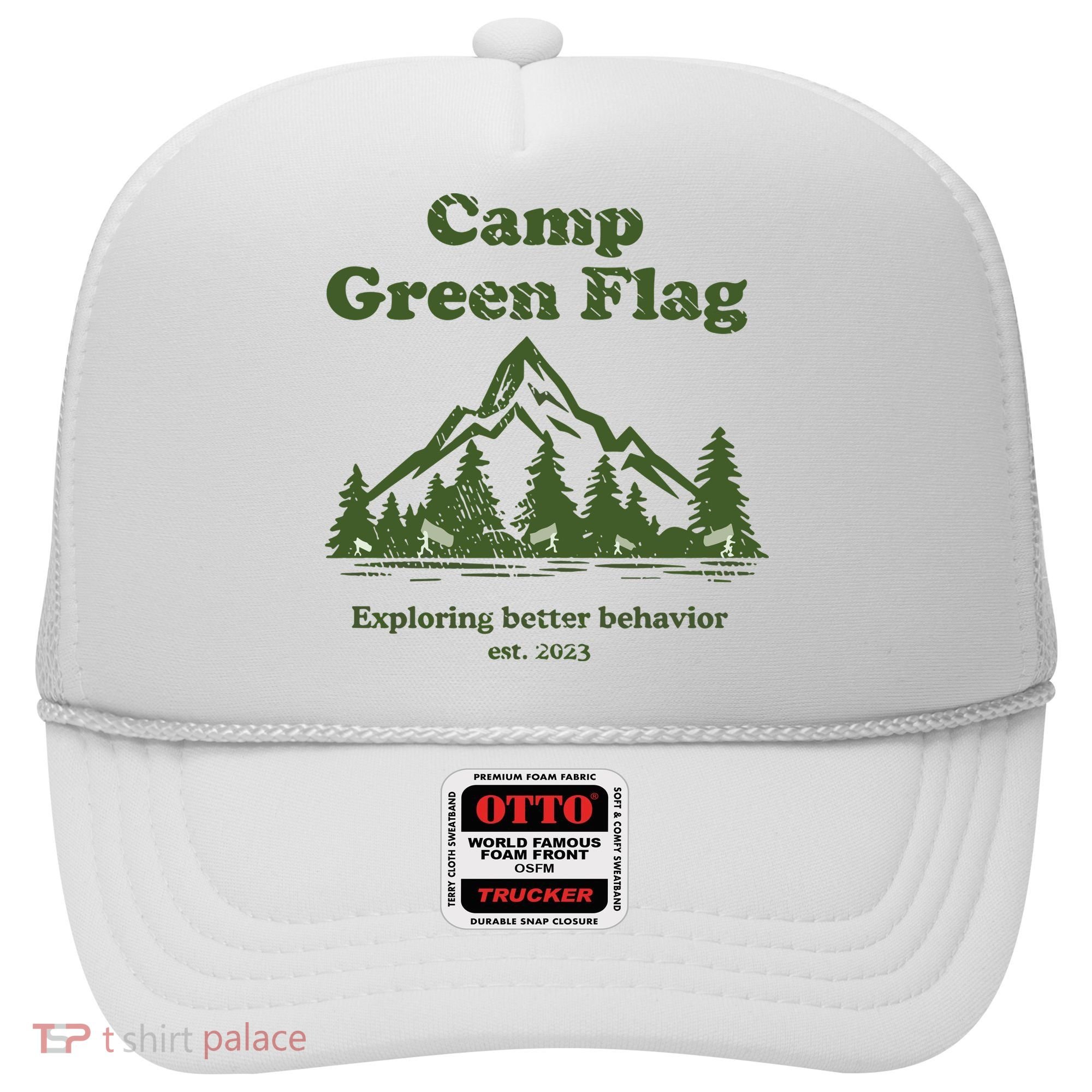 Camp Green Flag Exploring Better Behavior Est 2023 Hat