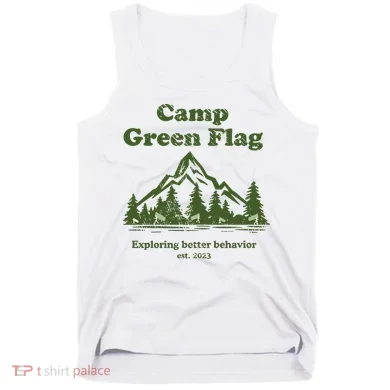 Camp Green Flag Exploring Better Behavior Est 2023 Tank Top