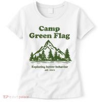 Camp Green Flag Exploring Better Behavior Est 2023 Women's T-Shirt thumb 0