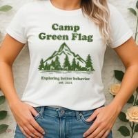 Camp Green Flag Exploring Better Behavior Est 2023 Women's T-Shirt thumb 2