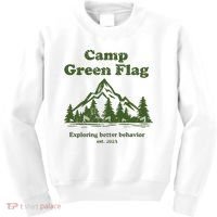 Camp Green Flag Exploring Better Behavior Est 2023 Kids Sweatshirt thumb 0