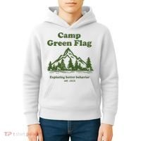 Camp Green Flag Exploring Better Behavior Est 2023 Kids Hoodie thumb 4