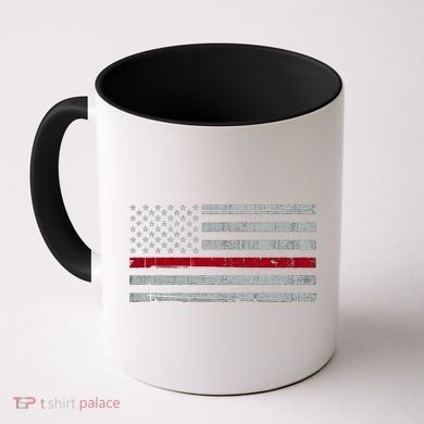 Cool Gift Firefighter Thin Red Line Flag Coffee Mug