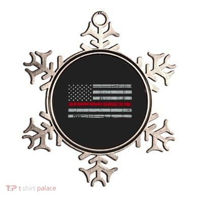 Cool Gift Firefighter Thin Red Line Flag Ornament
