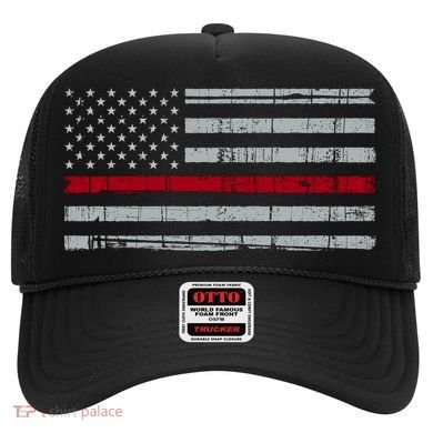Cool Gift Firefighter Thin Red Line Flag Hat