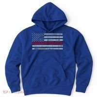 Cool Gift Firefighter Thin Red Line Flag Hoodie thumb 0
