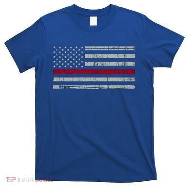 Cool Gift Firefighter Thin Red Line Flag T-Shirt