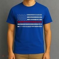 Cool Gift Firefighter Thin Red Line Flag T-Shirt thumb 3