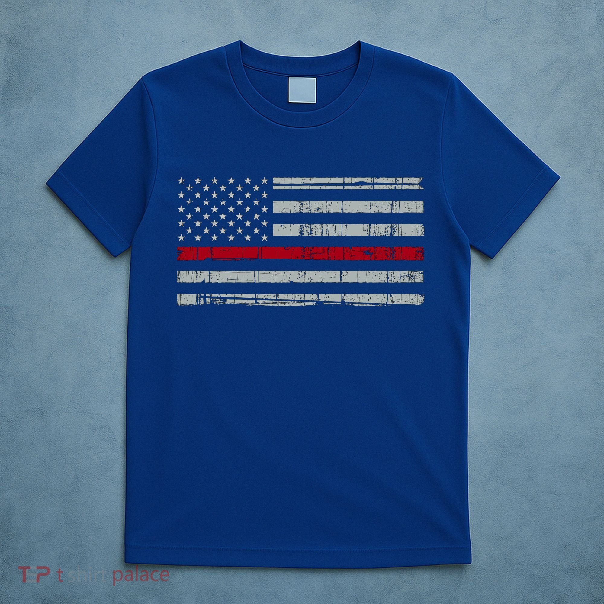 Cool Gift Firefighter Thin Red Line Flag T-Shirt