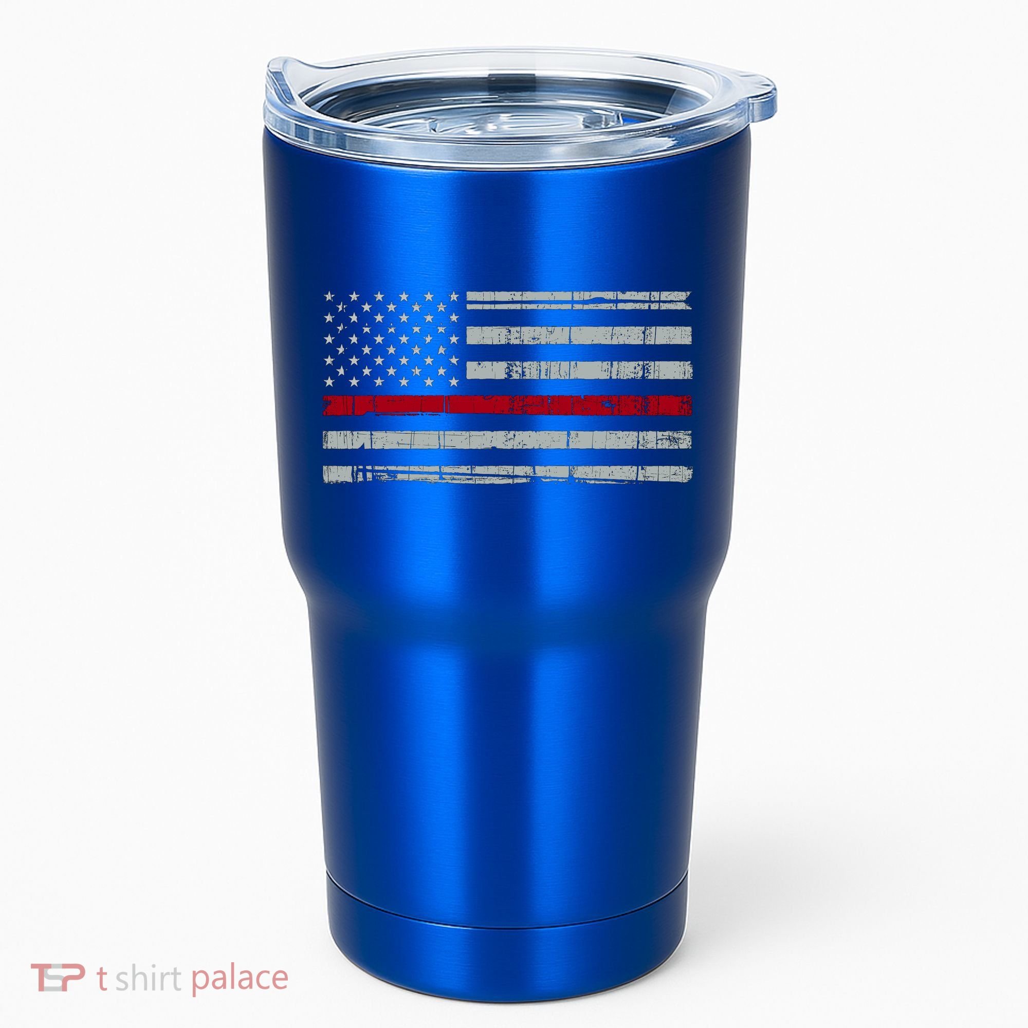 Cool Gift Firefighter Thin Red Line Flag Tumbler