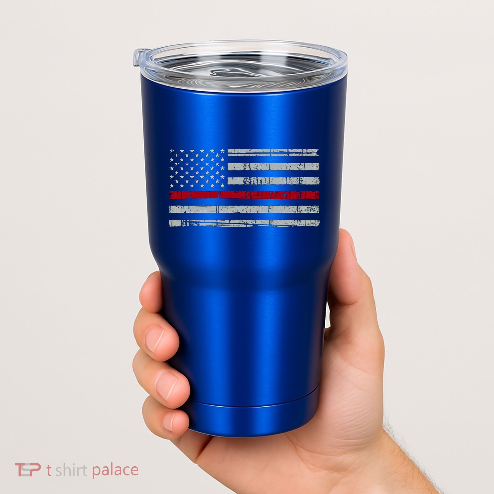 Cool Gift Firefighter Thin Red Line Flag Tumbler