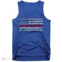 Cool Gift Firefighter Thin Red Line Flag Tank Top thumb 0