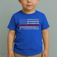 Cool Gift Firefighter Thin Red Line Flag Toddler T-Shirt thumb 2