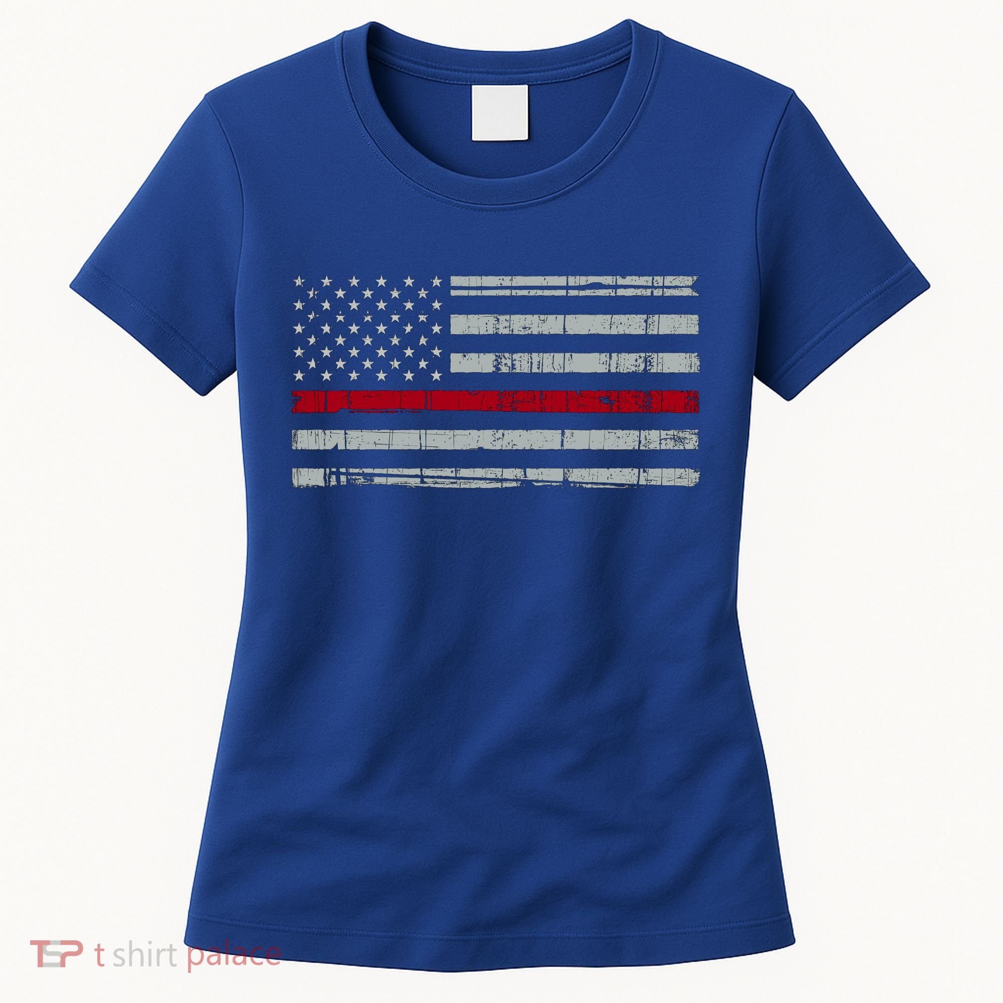 Cool Gift Firefighter Thin Red Line Flag Women's T-Shirt