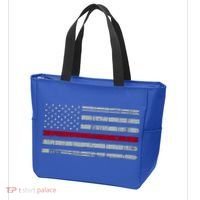 Cool Gift Firefighter Thin Red Line Flag Tote Bag thumb 3