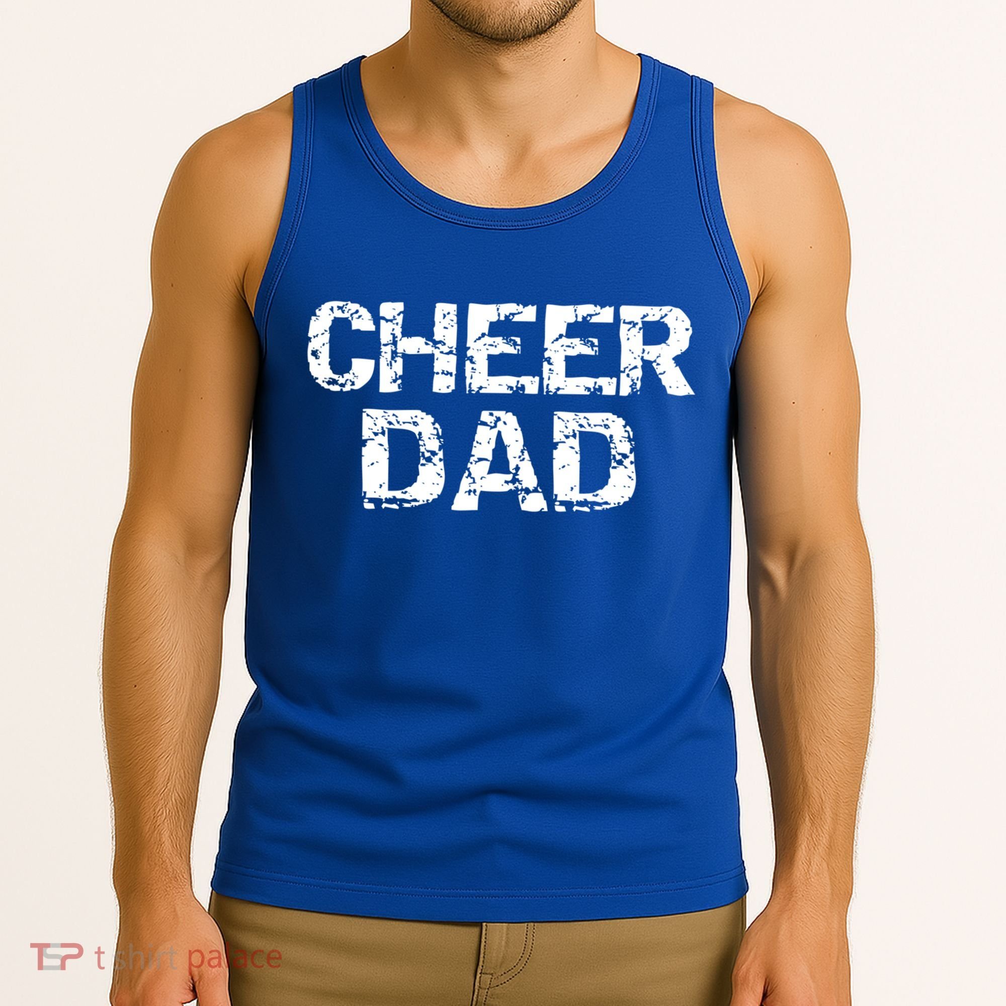 Cheerleading Gift For Men Cheerleader Father Idea Cheer Dad Meaningful Gift Tank Top