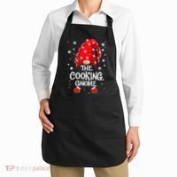 Cooking Gnome Funny Chef Matching Family Christmas Pajama Apron thumb 2