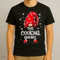 Cooking Gnome Funny Chef Matching Family Christmas Pajama T-Shirt thumb 3