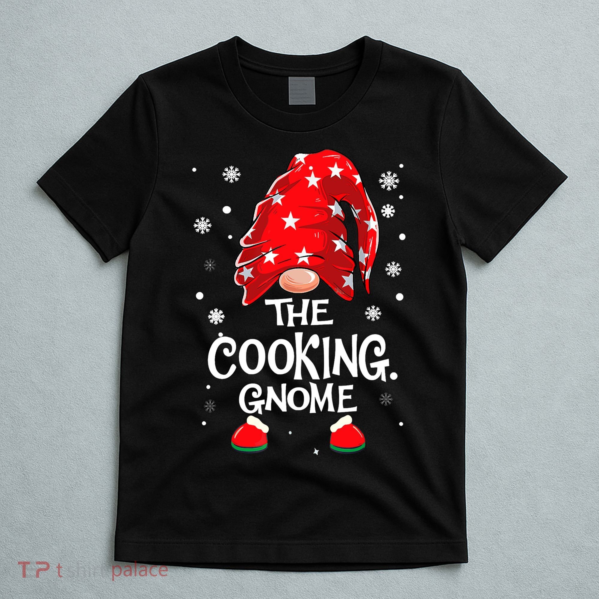 Cooking Gnome Funny Chef Matching Family Christmas Pajama T-Shirt