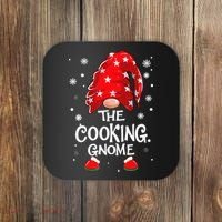 Cooking Gnome Funny Chef Matching Family Christmas Pajama Coaster thumb 0