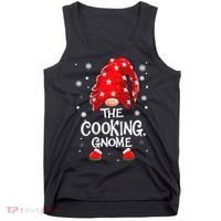 Cooking Gnome Funny Chef Matching Family Christmas Pajama Tank Top thumb 0
