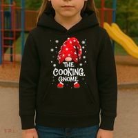 Cooking Gnome Funny Chef Matching Family Christmas Pajama Kids Hoodie thumb 3