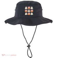 Cute Ghost Florals Coquette Bows Pumpkins Halloween Bucket Hat thumb 0