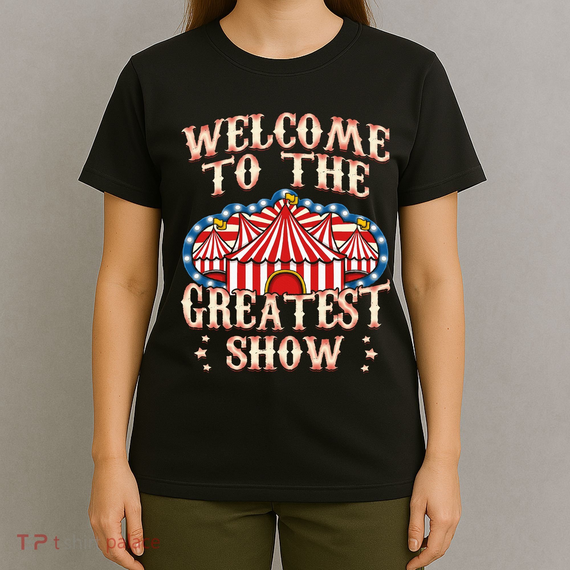 Circus Gifts For Party Ringmaster Carnival Strongman Tamer T-Shirt