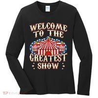 Circus Gifts For Party Ringmaster Carnival Strongman Tamer Women's Long Sleeve Shirt thumb 0