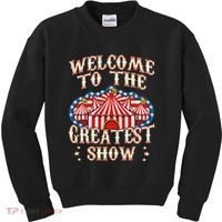 Circus Gifts For Party Ringmaster Carnival Strongman Tamer Kids Sweatshirt thumb 0