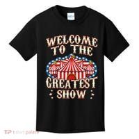 Circus Gifts For Party Ringmaster Carnival Strongman Tamer Kids T-Shirt thumb 0