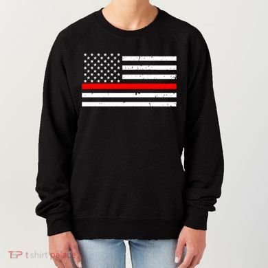 Cool Gift Firefighter Thin Red Line Flag Gift Women's Sweatshirt