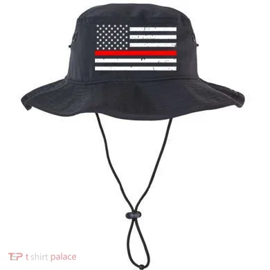 Cool Gift Firefighter Thin Red Line Flag Gift Bucket Hat