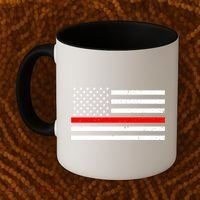 Cool Gift Firefighter Thin Red Line Flag Gift Coffee Mug thumb 2